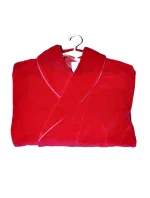 Dámsky župan DE LAFENSE welurem Lydie 390 3XL-5XL