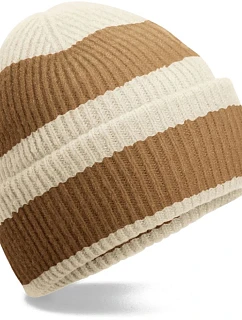 Beechfield B 391R Pletená čiapka „Color Block“ 53.391R vanilková/sušienková