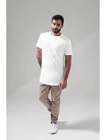 Build your Brand BY 028 Pánske tričko „Shaped Long“ 56.0028 olivová