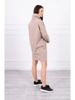 Béžové viazané šaty