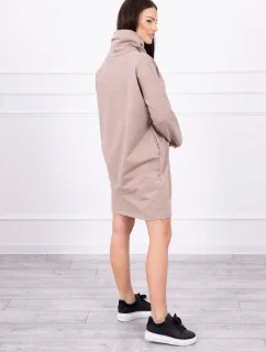 Béžové viazané šaty