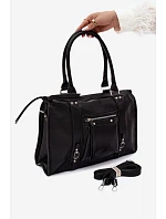 Veľká taška z umelej kože Black Nolita
