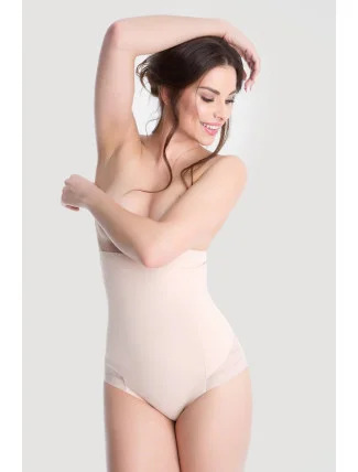 Sťahovacie nohavičky vysoké 141 béžová - Julimex