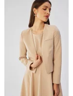 Dámska bunda S368 béžová - Stylove