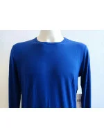 Pánske tričko s dlhým rukávom 714753030001 blue - Ralph Lauren