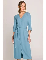 Šaty S396 tyrkysovo modré - Stylove