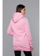 Ružová dámska klokanie mikina (YS10003-20)