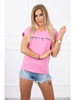 Nakupovanie je moja kardio blúzka svetlo ružová
