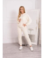 Tepláková súprava s kapucňou ecru Tepláková súprava s kapucňou ecru