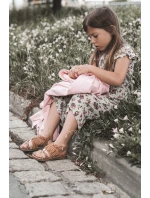 Dziecięce Sandały Na Rzep Z Frędzelkami Brązowe Missy