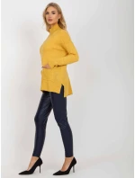 Dámsky sveter RV SW 7051 žltý Dámsky sveter RV SW 7051 žltý