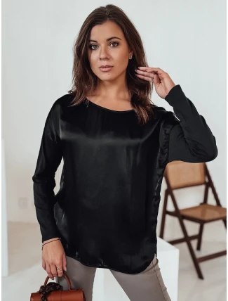 SILKINEA dámska blúzka oversize s príveskom čierna FashionStreet RY2668 SILKINEA dámska blúzka oversize s príveskom čierna FashionStreet RY2668