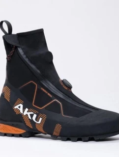 Aku pánska športová treková obuv Croda BOA GTX odolná čierna oranžová