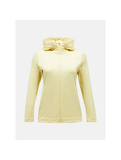 Mikina PEAK PERFORMANCE Rider Tech Zip Hood Women, žltá