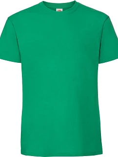 Fruit of the Loom Iconic 195 T Pánske tričko z hrubého materiálu 16.1422 kelly green