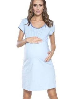 Talianska móda Dagna po celej dĺžke farba: modrá