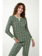 Dámske bavlnené pyžamo Green timbert 21321 - Vamp