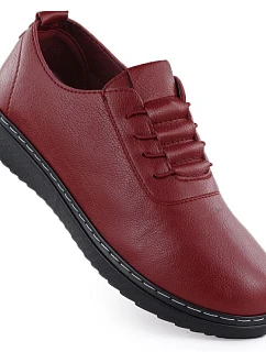 Dámska pohodlná obuv 24PB02-5933 bordová - UNISOFT