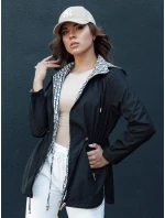 Dámska prechodná bunda parka s kapucňou BEGET black FashionStreet TY4406