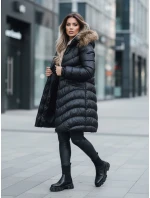 Kurtka zimowa damska GLAMOUR FUSION czarna FashionStreet TY3890z