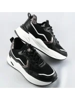 Čierne dámske športové topánky (BS-06)