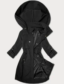 Čierna dámska bunda s podšívkou J Style (16M9260-392)