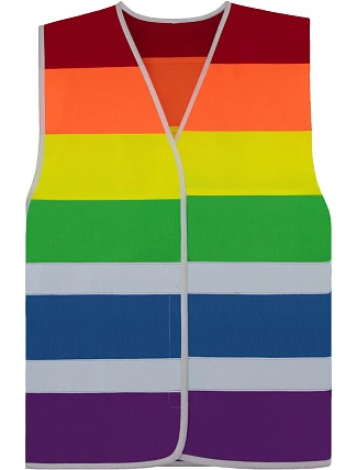Korntex NAT – PRIDE Bezpečnostná vesta „Pride“ 76.KNAT rainbow