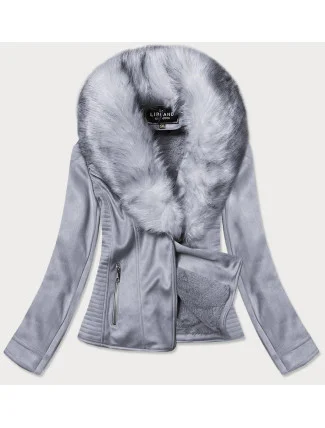 Dámska semišová bunda s kožušinou (6501big)