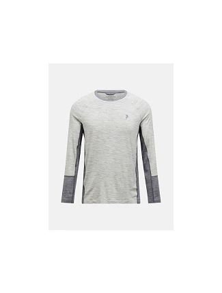Termotričko PEAK PERFORMANCE Magic Crew Wool-blend Baselayer Men, sivé Termotričko PEAK PERFORMANCE Magic Crew Wool-blend Baselayer Men, sivé