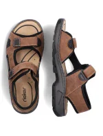 Rieker M 26156-25 RKR447B Sandále na suchý zips Rieker M 26156-25 RKR447B Sandále na suchý zips