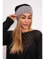 Paris fleecová čiapka K212 čierna + sivá