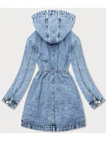 Svetlomodrá voľná dámska džínsová bunda (POP7012-K)