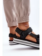 Damskie Sandały Na Platformie Lee Cooper LCW-24-05-2753 Czarne