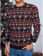 Pánsky vianočný sveter čierny FashionStreet WX2162