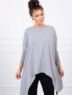 Oversize blúzka šedá