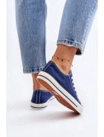 Damskie Klasyczne Trampki Granatowe Ecoma