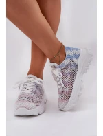 Sneakersy Damskie Z Szydełkową Cholewką Multikolor Jelhiris
