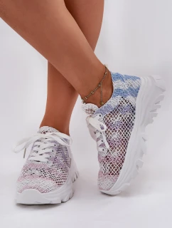 Dámske tenisky s háčkovaným zvrškom Multicolor Jelhiris