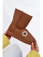 Zdobené Vyšší Zimní Boty Dámské Camel Galivra