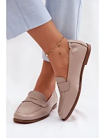 Mokasíny z prírodnej kože Vinceza Beige Mokasíny z prírodnej kože Vinceza Beige