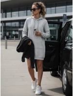 Dámska nadrozmerná dlhá mikina TIMMY svetlo sivá FashionStreet EY1932