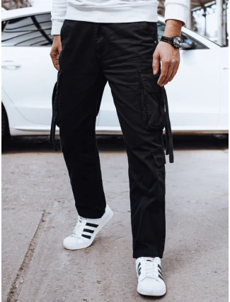 Pánske nákladné bojové nohavice čierne FashionStreet UX4325