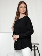 LOOSEFEMME dámska oversize blúzka s príveskom s čiernou FashionStreet RY2705