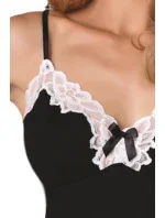 Nočná košeľa Roma black / cream - ELDAR Nočná košeľa Roma black / cream - ELDAR