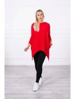 Mikina s potlačou kolesa červená