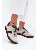 Zamszowe Niskie Sneakersy Damskie Big Star SS274679 HI-POLY SYSTEM Szare