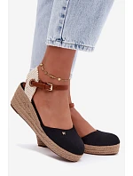 Dámske espadrilky na platforme Wrangler 20261087-25Y Black