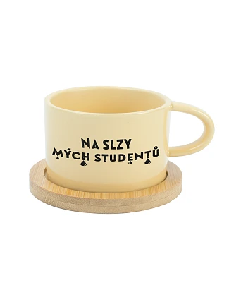 NA SLZY MOJICH ŠTUDENTOV – žltý hrnček Makronka 200 ml NA SLZY MOJICH ŠTUDENTOV – žltý hrnček Makronka 200 ml