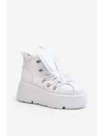 Zazoo 3416 Dámska kožená športová obuv White Zazoo 3416 Dámska kožená športová obuv White