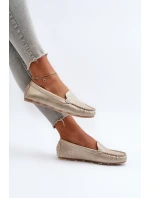 Damskie Mokasyny Złote Ranica